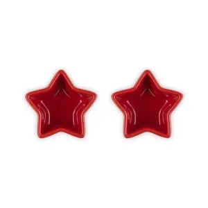 Le Creuset Stoneware Set of 2 Star Cerise Ramekins
